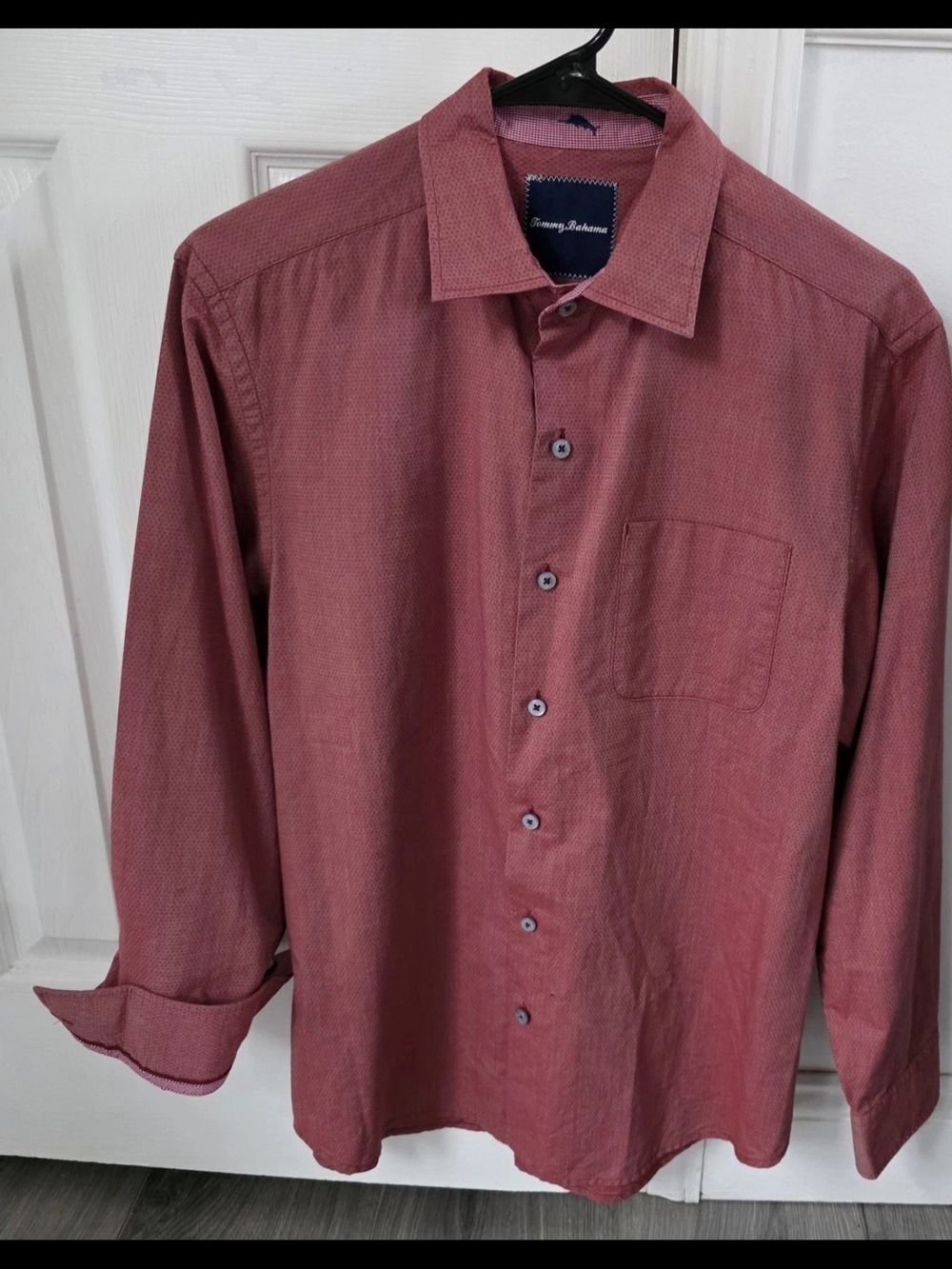 Tommy Bahama Men's Casual Button-Down in Rose Red